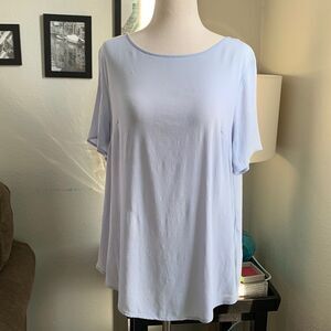 H&M sheer short sleeve blouse sz 10